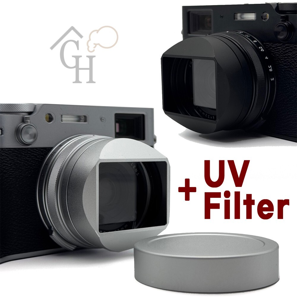 富士フイルム - FUJIFILM X100F SQUARE HOOD付き GH] Fujifilm X100VI X100V X100F Square hood+Cap for