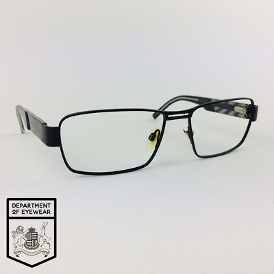 SPECSAVERS Brille SCHWARZ RECHTECKIG Brillengestell MOD: ENOS 25390162