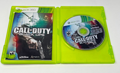 XBOX 360 Call of Duty Black OPS with Manual Used Tested Works BLOPS