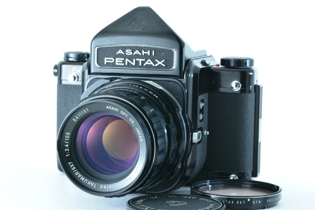Near Mint】Asahi Pentax 6x7 67 TTL Takumar 6x7 TTL f2.4/105 from