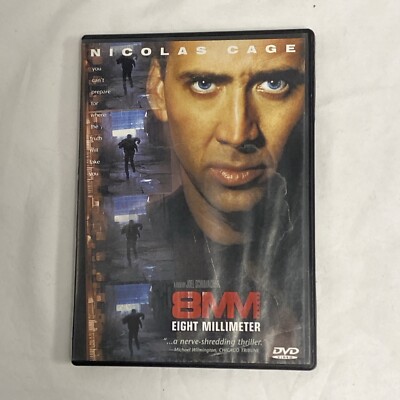 8MM Eight Millimeter (1999 DVD)  Nicolas Cage Thriller REAL PICTURES!!