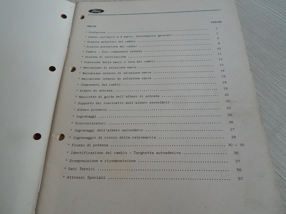 MANUALE INTRODUZIONE ADDESTRAMENTO CAMBIO FORD MT 75 MT75 1988 ITALIANO - Immagine 4 di 4