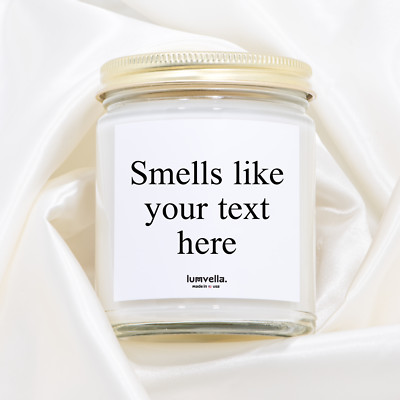 Smells like Custom Candle, Personalized Candle, Bridesmaid Gifts, Wedding Gifts
