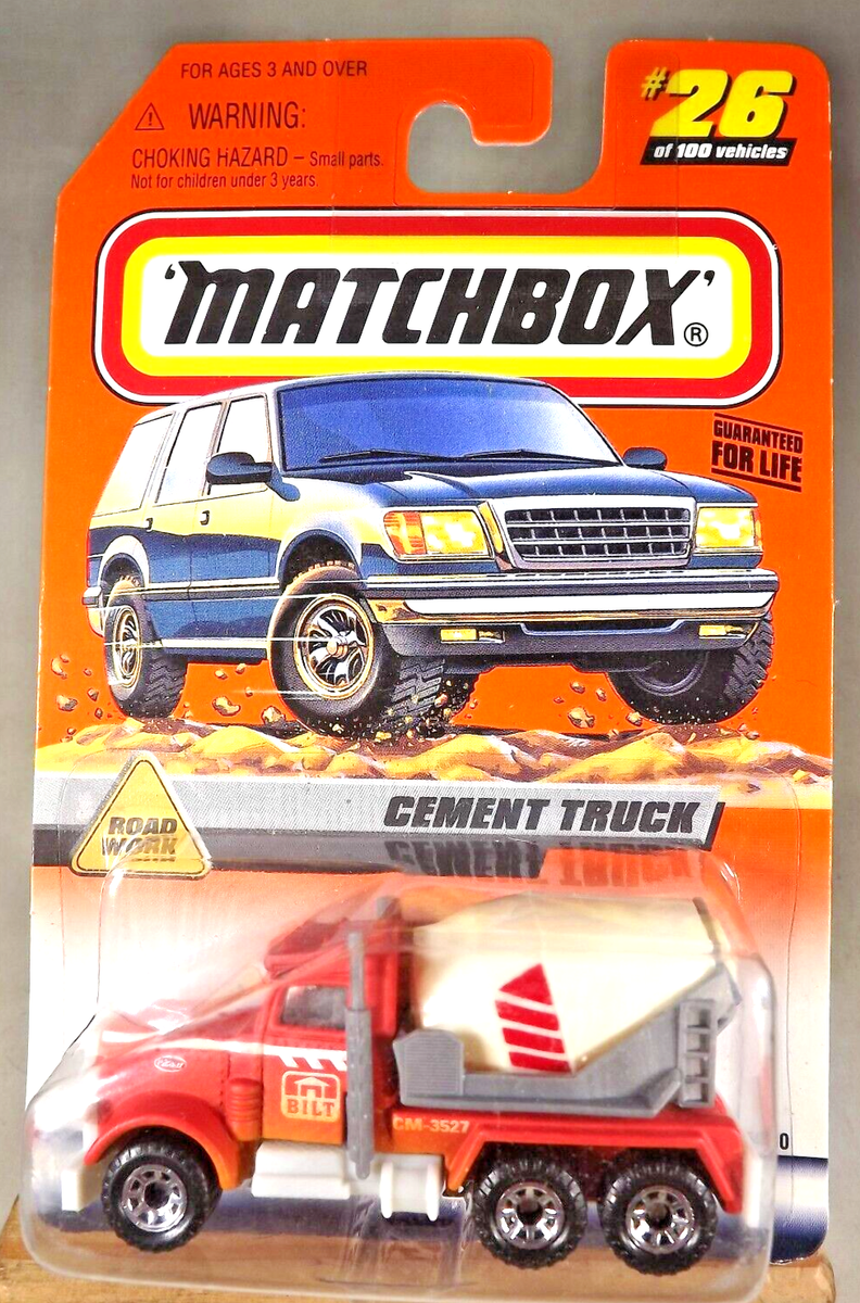 1999 Matchbox #26 Road Work Series 6 Peterbilt CEMENT TRUCK