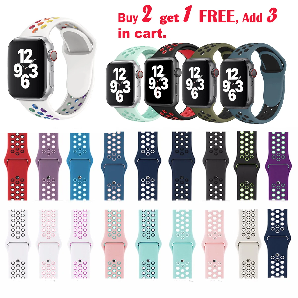 apple watch series 3 nike plus bands