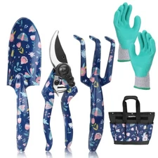 WORKPRO 5PC Garden Tool Set w/Bag Heavy Duty Gardening Tool Set Garden Hand Tool