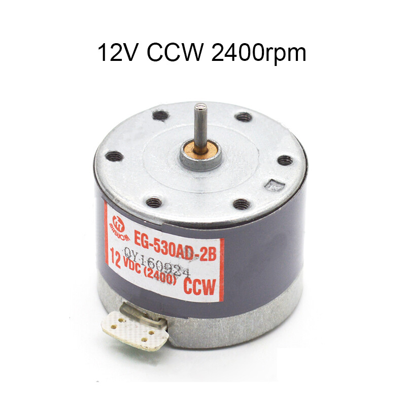 EG-530AD-2B/2F 6 9 12V 2400RPM CCW (CW) Rotation Tape Recorder Spindle ...