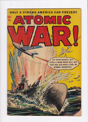 ATOMIC WAR! #2 [1952 VG] SUBMARINE COVER!