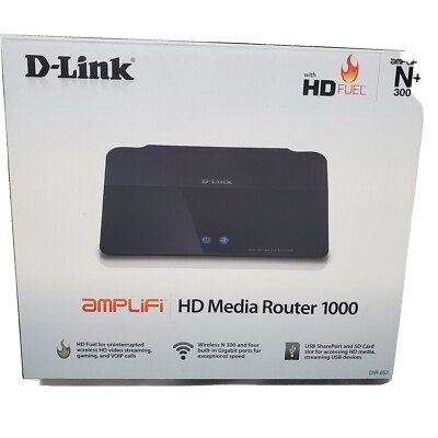D-Link 1000 DIR-657 Wireless HD Media Router 1000
