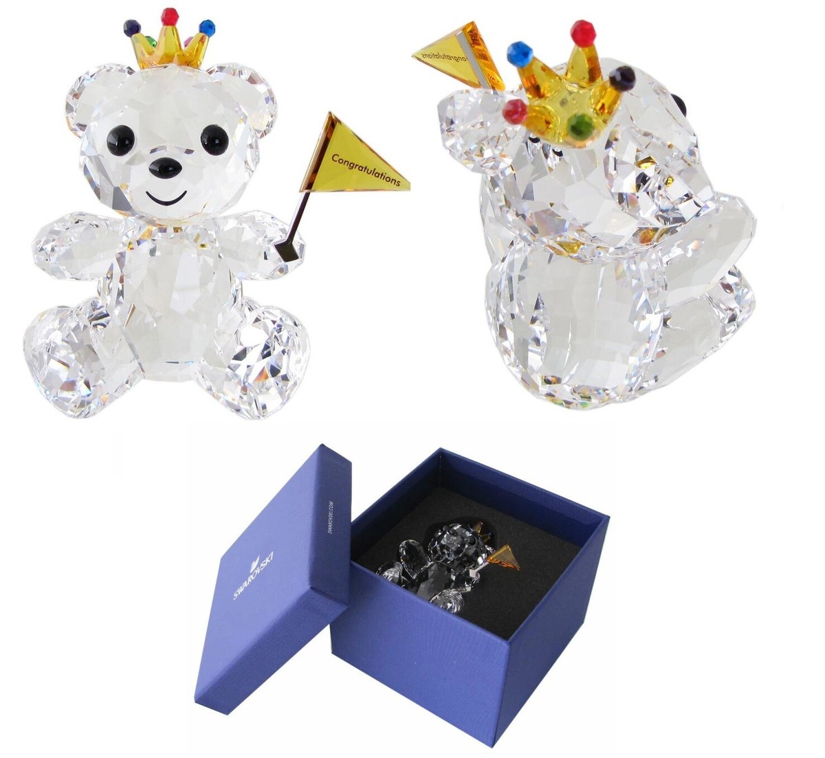 NEW 100% SWAROVSKI Brand 5492229 Kris Bear Congratulations