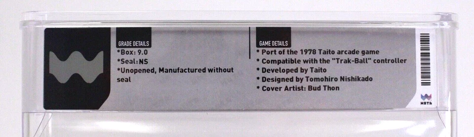 Space Invaders Brand New 1982 Atari 5200 WATA 9.0 MINT NS No Seal NIB - Image 3 of 4