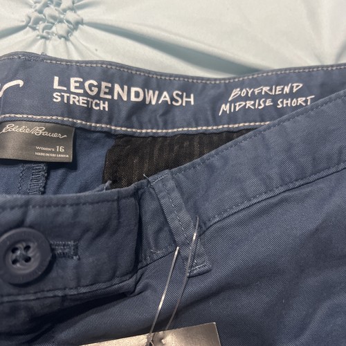 Eddie Bauer Women’s Size 16 LegendWash Stretch Boyfriend Mid Rise Shorts - Picture 5 of 7