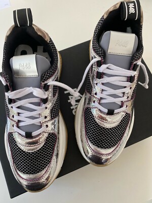 p448 black glitter sneakers