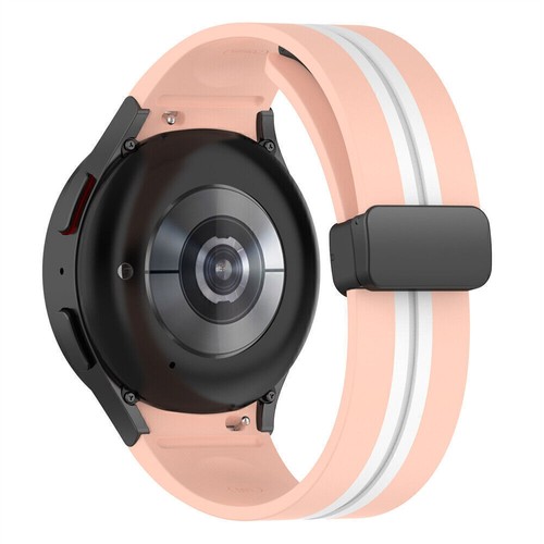 Cinturino Cinturino Gomma Silicone Magnetico per Samsung Galaxy Watch 6 classic 5 pro - Foto 67 di 75