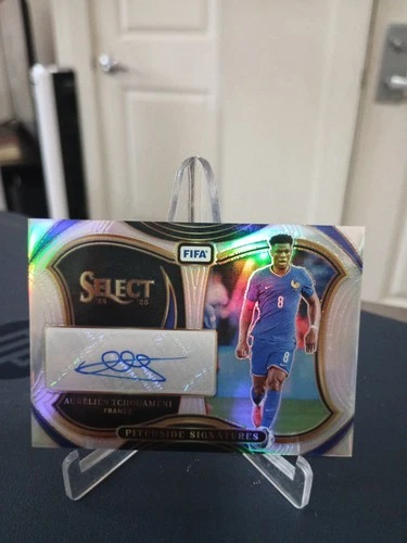 2024 25 Select Fifa Aurelien Tchouameni France Silver Pitchside Autograph Sp 🔥