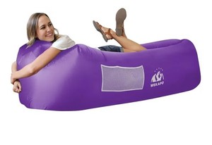 Inflatable Air Lounger Portable Wind Sack Camping Beach Festival Sofa Chair