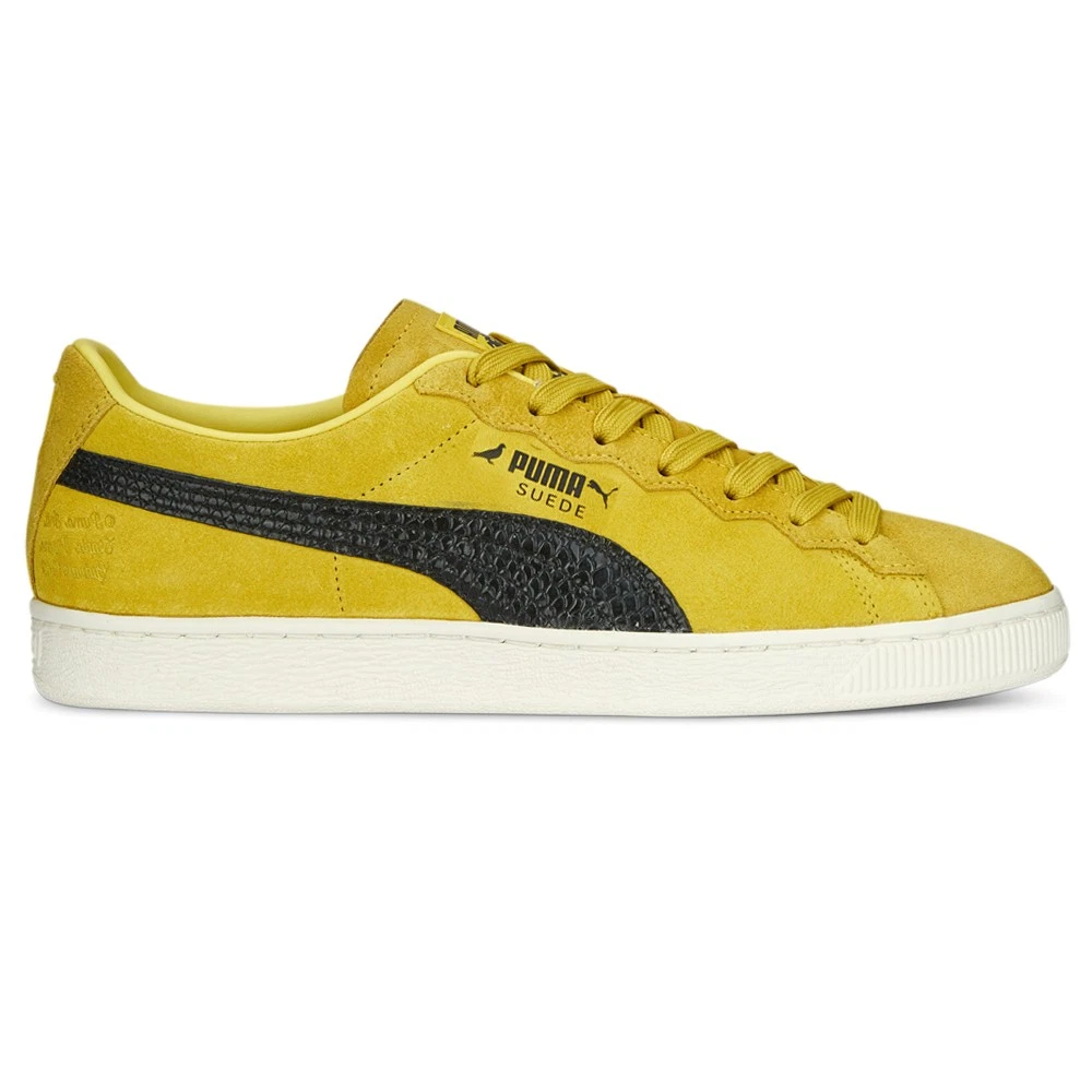 PUMA X Staple Suede Lace Up Mens Yellow Sneakers Casual Shoes 39156701