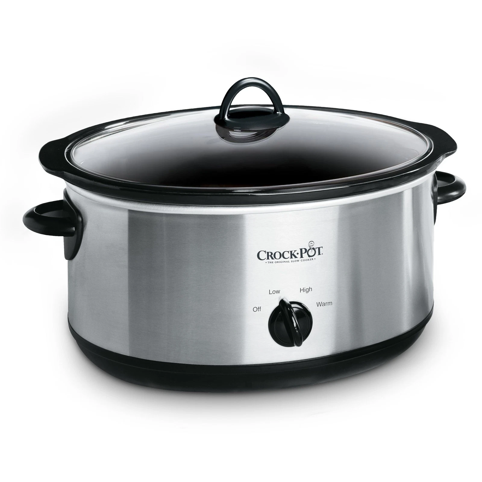 Crock-Pot 7-Quart Manual Slow Cooker, Family Size 7-Quart, Stainless Steel