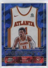 2022 Contenders Optic Uniformity Blue Cracked Ice Prizm 2/75 Trae Young #12 1aj
