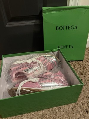 Veneta Orbit Sneakers Pink/Silver, Size 38
