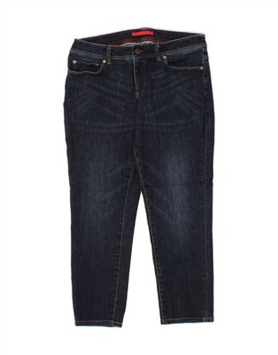 L.L.BEAN Petite Slim Cropped Damenjeans US 10 Large W32 L25 blau Baumwolle PY05