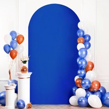 Blue Arch Cover 7.2 ft No Arch Backdrop Stand , Spandex Wedding Balloon