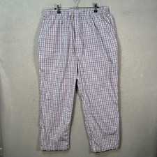 Brooks Brothers Mens Size XL Red  Blue Plaid Cotton Pajama Pants