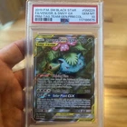 2019 Pokemon SM Black Star Promo #SM229 Full Art Venusaur And Snivy GX PSA 10