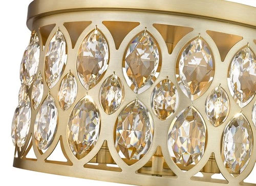 Z-Lite 6010F18 Dealey 5 Light 18"W Flush Mount Drum Ceiling - Chrome - Picture 11 of 12