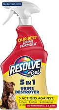 Resolve 5-in-1 Urine Destroyer Carpet Cleaner Spray - Urine Eliminator for Pet S