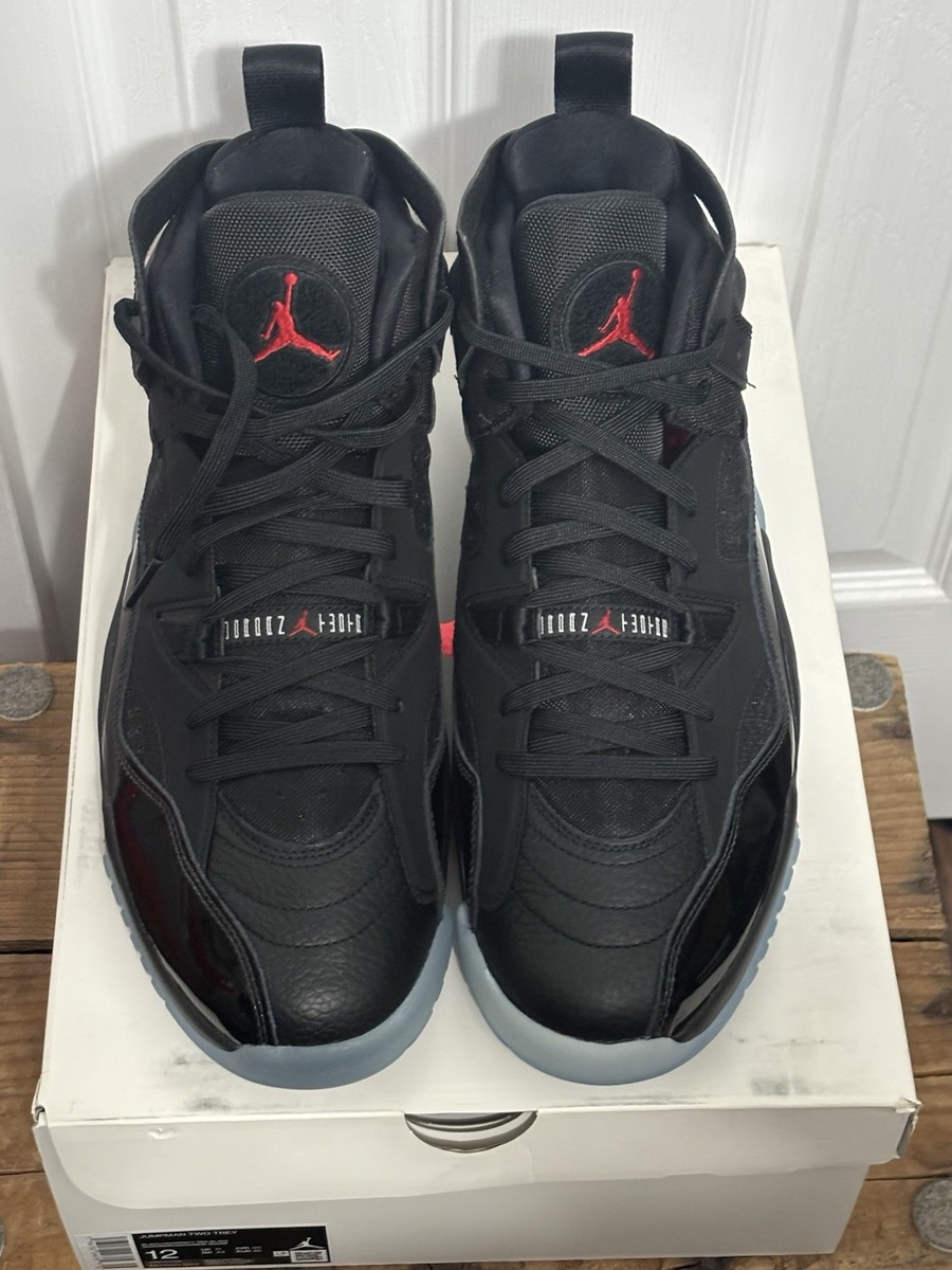 Size 12 - Air Jordan Jumpman Two Trey Black University Red for