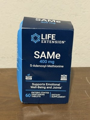 Life Extension Same 400mg (S-Adenosyl-Methionine) for Mood,Joint & Liver Support