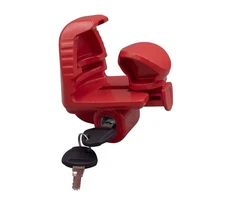 Heavy-Duty Steel Trailer Coupler Lock w/ Key - Fit 1-7/8", 2" & 2-5/16" Coupler