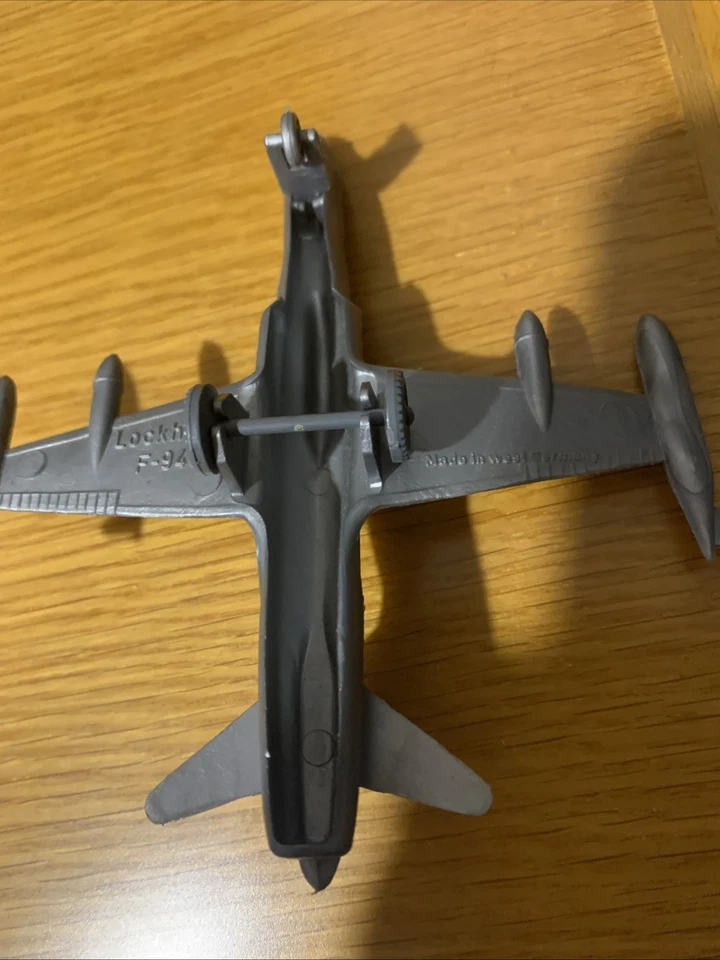 Lotto Di 6 Aerei In Plastica Vintage Anni 60, Germany - Immagine 4 di 4