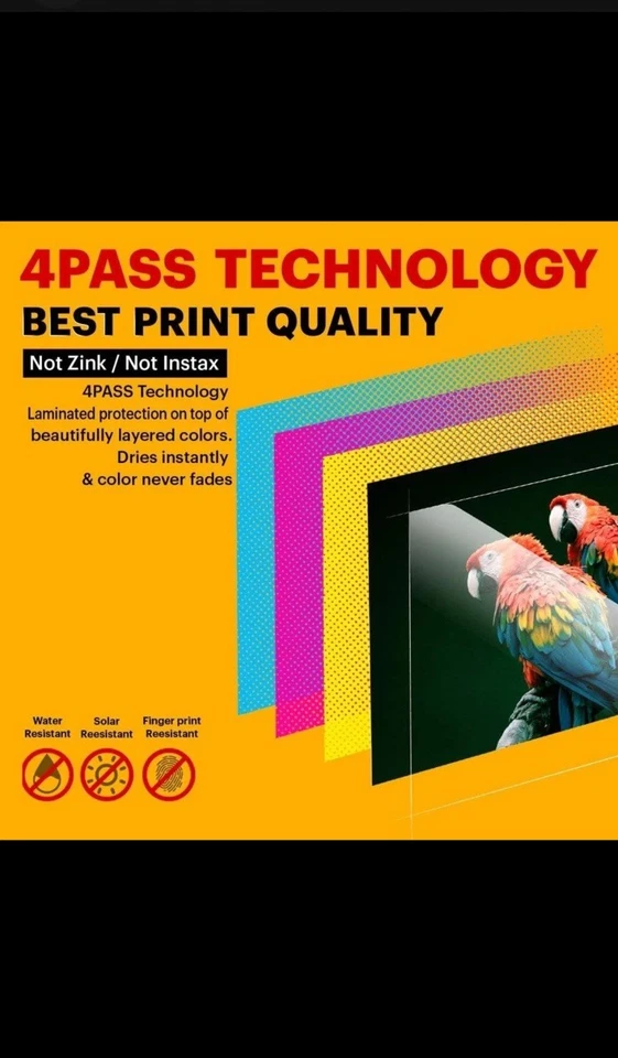 Kodak Instant Photo Printer Model Dock Printer PD460 WiFi Bluetooth Connected - Image 3 of 4