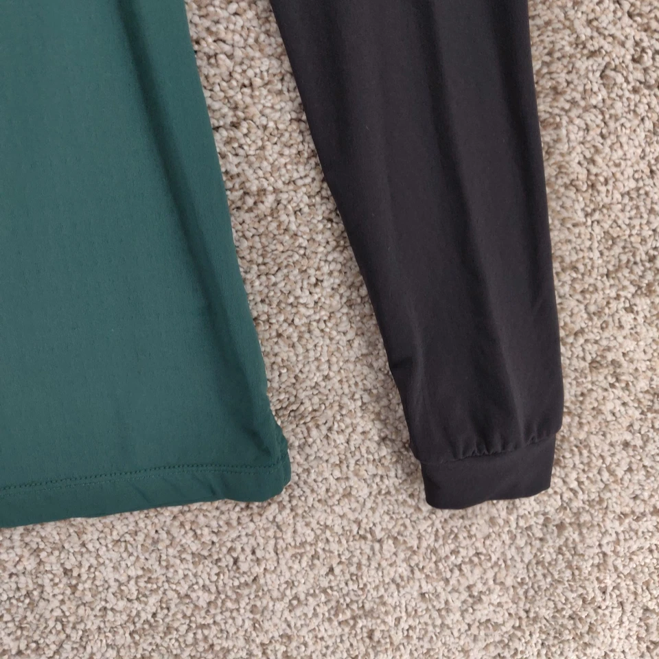 Camisa de sol Kastel Denmark para mujer talla XS verde negra mangas ecuestre 1/4 cremallera Foto 4 de 4