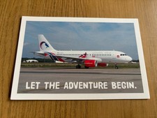 Gambia Bird Airbus A319 airline issue postcard