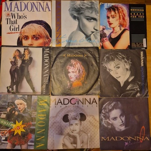 Madonna - 9x 7" Vinyl Singles - Bundle Job Lot - Free UK Postage - Dear Jessie