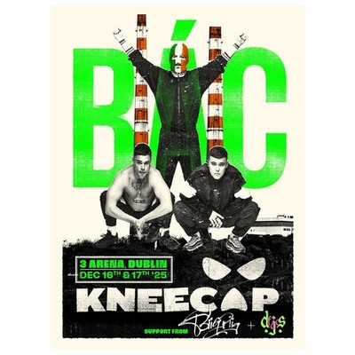 Kneecap December 16-17 2025 Dublin 3Arena Poster
