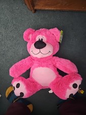 Toy Factory - 15" Pink Colorful Bear - Pink - Dave & Busters Exclusive