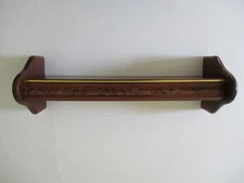 HOMCO Home Interiors 20 3/8” Wood Wall Shelf with Gold Trim Reversible