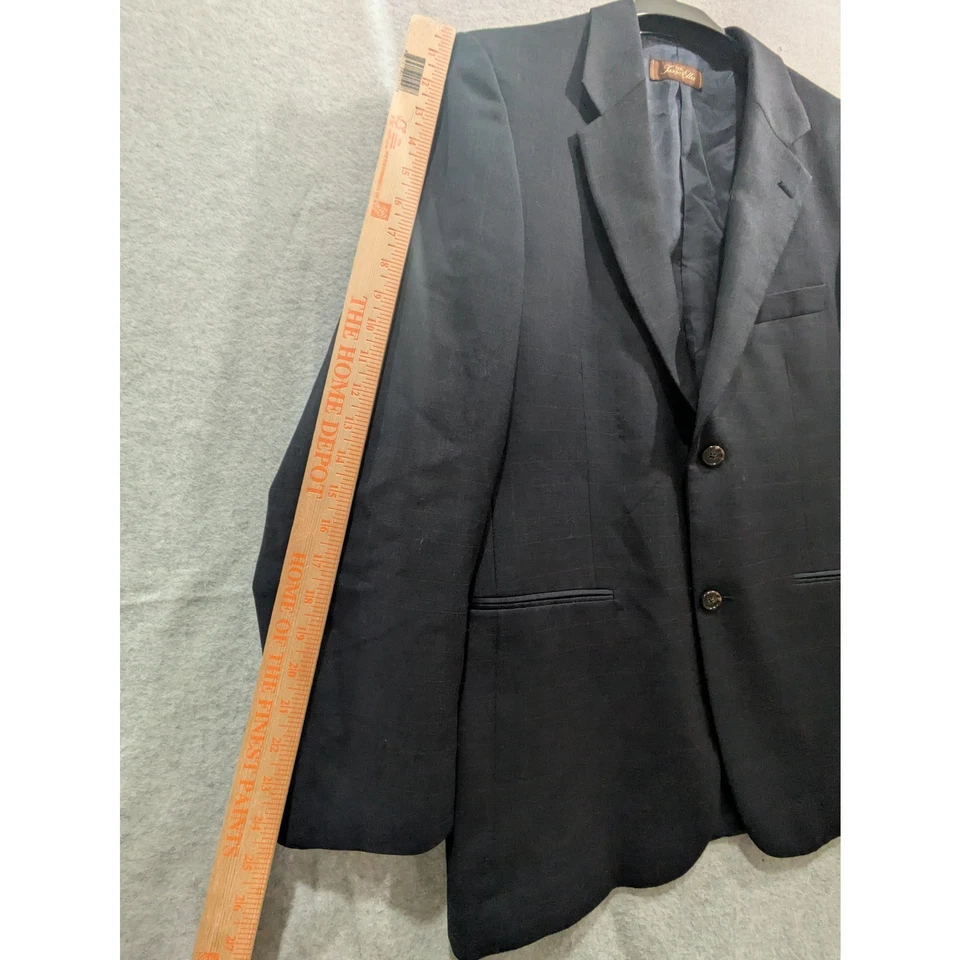 Tasso Elba Coat Men's 40R Dark Gray Sports Coat Pure Wool 2 Button Coat Suit - Image 2 of 4