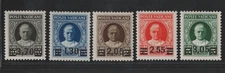 VATICAN CITY 1934 SCOTT #36-40 MINT NEVER HINGED WITH CERTIFICATE C.V. $2,900