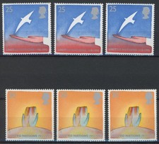 Great Britain 1995 : EUROPA - 3x Good Set Very Fine MNH Stamps