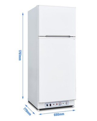 Smad Propangas Kompakt Kühlschrank  2 Wege Freezer Kühlschrank Kabine 390L