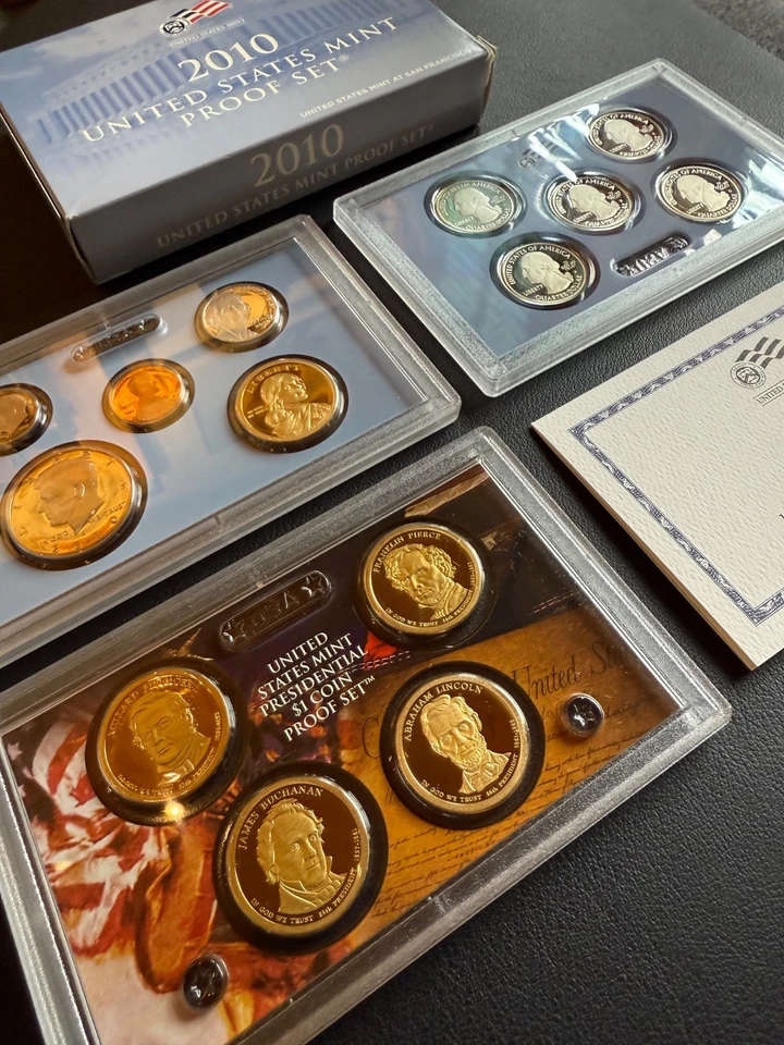 2010 S United States Mint Proof Set 14 Coin w/ Box + COA Coin Collector - Image 3 of 4