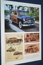 1949 Ford Custom Station Wagon Woodie Feature Print Article Picture 49 Woody