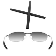 KEYTO Rubber Arm Ear Socks Leg Set for-Oakley Whisker Sunglass-Black