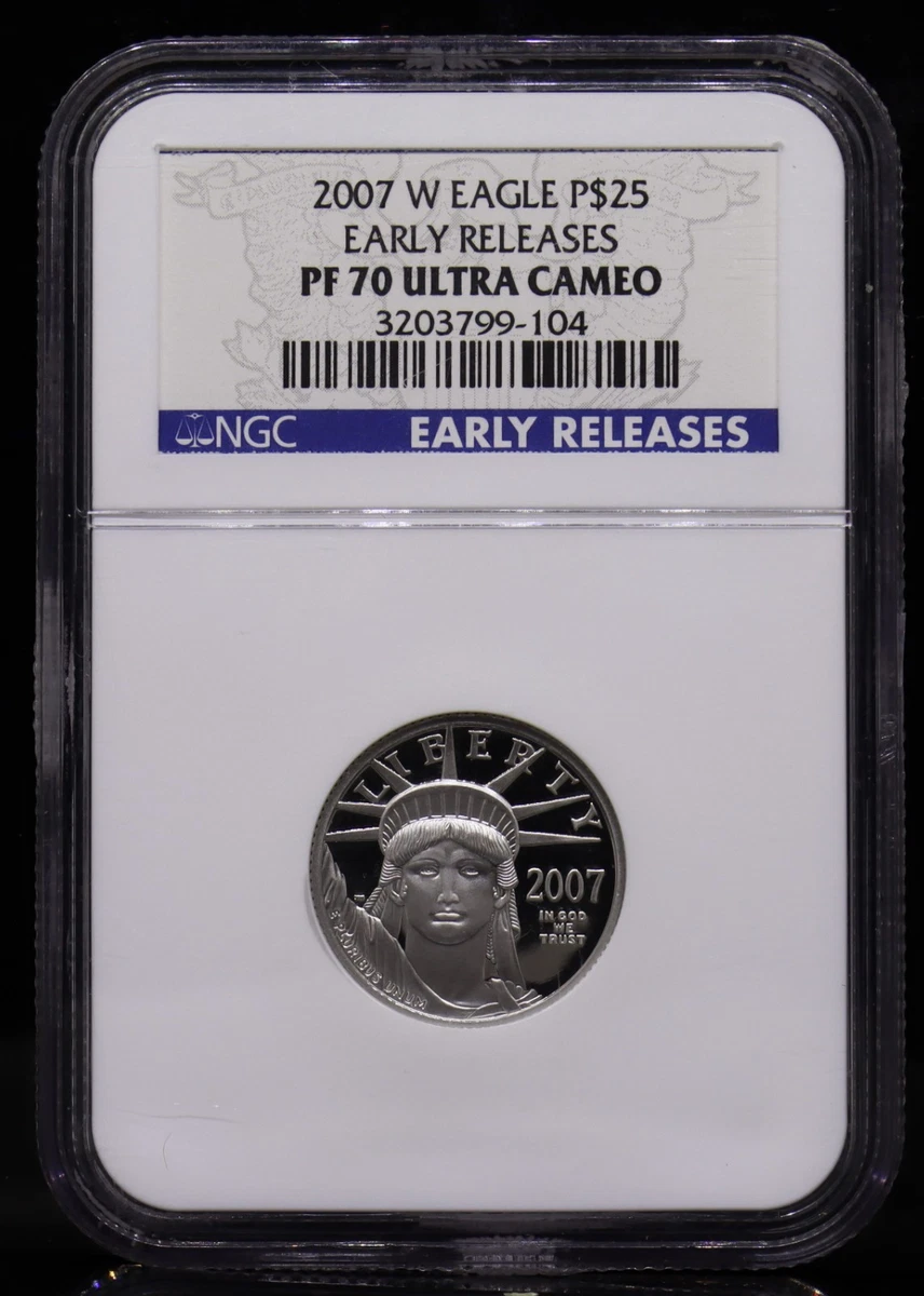 American Eagle Statue of Liberty 2007 Grade PR 70 Platinum Bullion