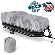 Pyle Sports PCVHP440 Armor Shield Pontoon Boat Cover 17'-20'L Beam Width to 96''